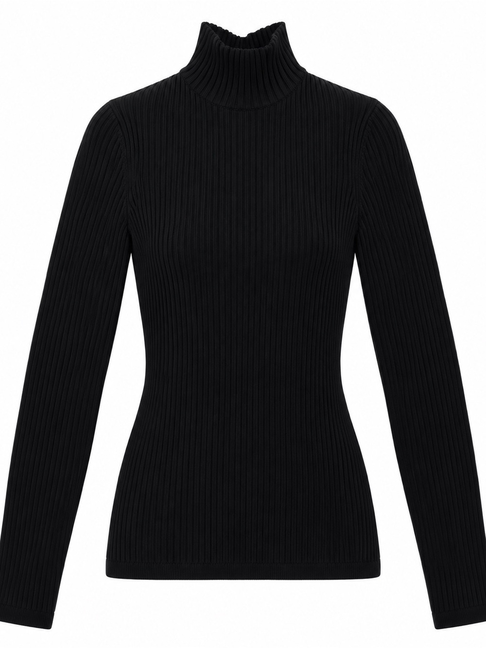Aritzia Babaton Sculpt Knit Tie-Back Longsleeve Black XS